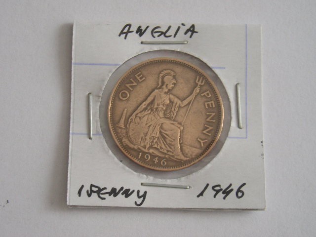 C50 - Moneda foarte veche - Anglia - one penny - 1946