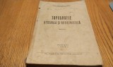 TOPOGRAFIE GENERALA SI ARTILERISTICA - Alexandrescu Mircea - Tipo-Litografia Scoalei de Artilierie, Pitesti, 1944, 442 p.
