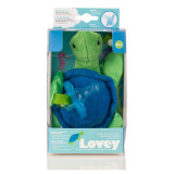 Jucarie Testoasa Lovey + Suzeta din silicon albastra, 1 bucata, Dr. Brown&#039;s