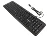 Tastatură USB Neagră cu Cablu 1,5m Layout US, Gembird