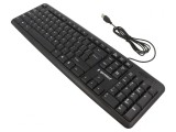 Tastatură USB Neagră cu Cablu 1,5m Layout US