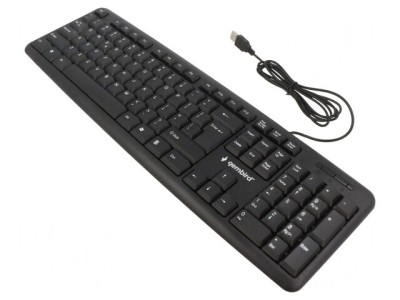 Tastatură USB Neagră cu Cablu 1,5m Layout US foto
