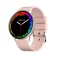 Ceas smartwatch MX15, monitorizare somn, iOS si Android, Apelare prin Bluetooth BT4.0 roz bratara silicon cadran argintiu