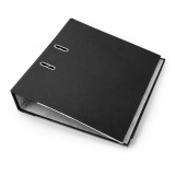 Biblioraft Negru A4 cu Bordura Metalica &ndash; Cotor 7.5 cm, Rezistent pentru Arhivare