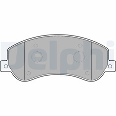 DELPHI LP2257 set placute frana,frana disc