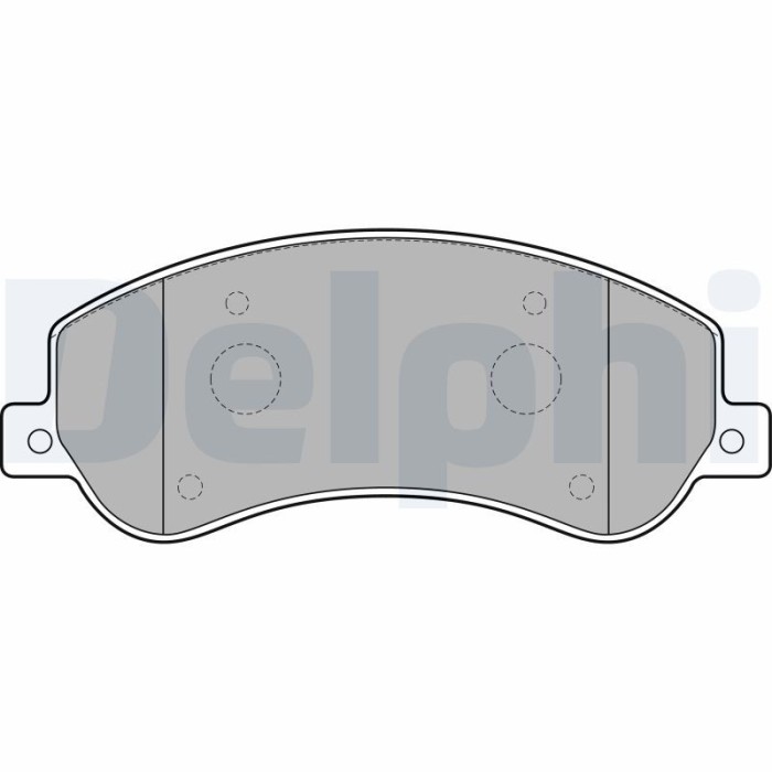 DELPHI LP2257 set placute frana,frana disc