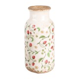 Vaza flori ceramica multicolora Capsuni 15x32 cm