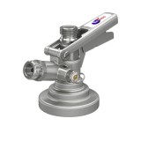 Zapfkopf, Keg Verschluss f&uuml;r KeyKeg F&auml;sser - Mit Sicherheitsventil &amp; Edelstahl-F&uuml;hler f&uuml;r Bier, Wein &amp; Softdrinks