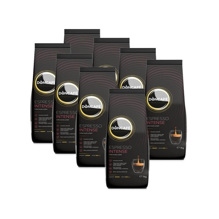 Pachet 8 X Doncafe Espresso Intense cafea boabe 1kg