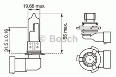 Bec, far faza lunga MERCEDES C-CLASS Sportscoupe (CL203) (2001 - 2011) BOSCH 1 987 302 152 foto