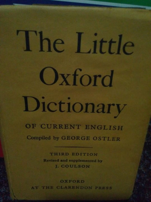 J. Coulson - The little oxford dictionary of current english (1961)
