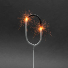 Artificii pentru tort, cifra 0, 16 cm, 1 buc., 56124-0 foto