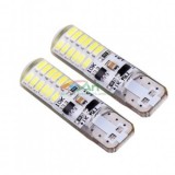 Led auto T10 cu 28 SMD cu Stroboscop Albastru