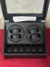 Automatic WATCH WINDER - NOST HEARTH - Cutie ceasuri 10 locasuri - Noua foto