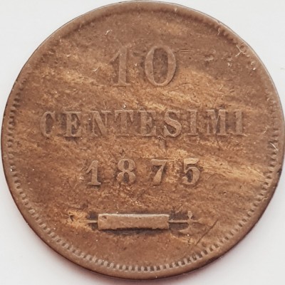 2961 San Marino 10 centesimi 1875 km 2 foto