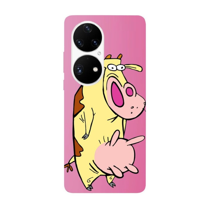 Husa compatibila cu Huawei Mate 40 Pro model Cow and Chicken Cow, Silicon, TPU, Viceversa