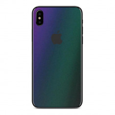 Set Folii Skin Acoperire 360 Compatibile cu Apple iPhone XS Max (Set 2) - ApcGsm Wraps Chameleon Purple/Blue