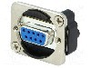 Adaptor din ambele par&amp;#355;i, D-Sub 9pin mama, D-Sub 9pin tata, SWITCHCRAFT - EHDB9MF