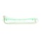 Set 12 bucati bigudiuri din plastic cu elastic pentru permanent Verde 60 mm x grosime 6 mm