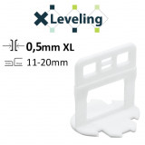 Distantiere Xl Autonivelare ( Clips Xl ) Pt. Placi Groase (11- 20 Mm) - Rost De 0.5 Mm - 100 Buc, Xleveling