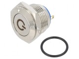Comutator anti-vandalism 2 SPST-NO 2A/48VDC IP65 &Oslash;16mm