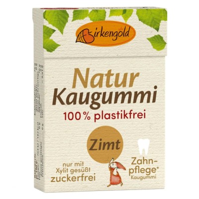 Guma de mestecat naturala cu scortisoara, 28g, Birkengold foto