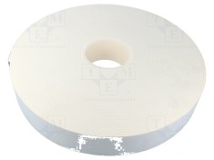 Bandă de fixare albă 50mm x 25m x 3mm