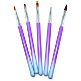 Set de 5 pensule - violet deschis, INGINAILS