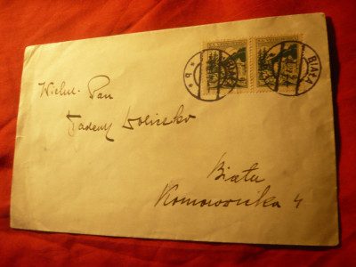 Plic special cu 2Marci locale , stampila Biala , circulat 1927 Polonia foto