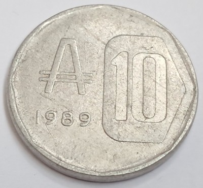Australia, 10 Australes 1989 foto