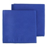 Deturner Waffle 2 Glass Microfiber - Set 2 Buc Lavete Profesionale Pentru Geamuri si Ecrane - 400 GSM