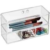 Mini organizator cosmetice si bijuterii cu 2 sertare, Oem