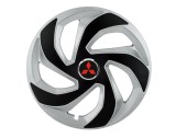 Cumpara ieftin Set 4 capace roti Rex Gri-Negru R16 pentru gama auto Mitsubishi, Autohelix MSA