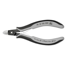 Cleste de electronist cu taiere diagonala Knipex 79 12 125 ESD, 125 mm foto