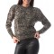 E774-14 Pulover casual cu decolteu rotund si maneci lungi