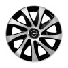 Set 4 capace roti Drift exrta Gri-Negru R15 Compatibil Cu Opel, Autohelix MSA