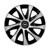 Cumpara ieftin Set 4 capace roti Drift exrta silver&amp;black R16 Compatibil Cu Opel