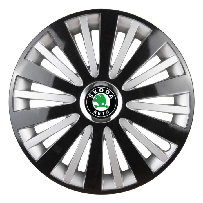 Set 4 Capace Roti, potrivite jantelor de R15, pentru Skoda, model falcon dual
