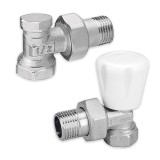 Kit robinet calorifer tur + robinet calorifer retur Blautechnik, alama, 1/2&quot;