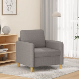 Gossi fotoliu canapea, gri taupe, 60 cm, material textil
