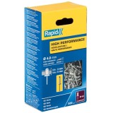 Rapid 5001432 - Nituri pop cu cap bombat 4x8 mm 500 bucati