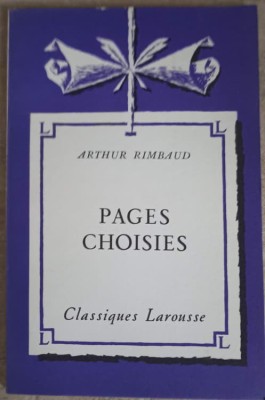 PAGES CHOISIES-ARTHUR RIMBAUD-253621 foto