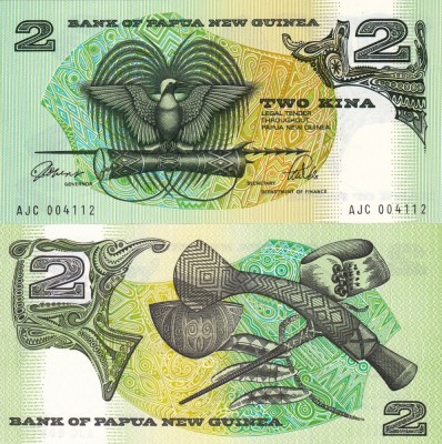 PAPUA NEW GUINEA 2 kina ND 1981 UNC!!! foto