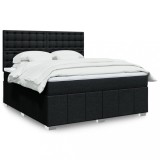 VidaXL Pat box spring cu saltea, negru, 180x200 cm, catifea 3294063