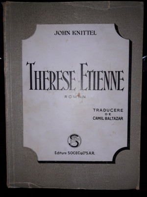 Therese Etienne -John Knittel foto