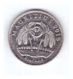 Moneda Mauritius 5 rupees 2018, stare foarte buna, cu luciu