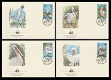 1984 - 4 FDC Protejarea mediului inconjurator (varietate WWF), LP 1096, Romania de la 1950, Natura