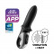 Vibrator Anal Cu Functie Incalzire Hot Passion, Negru, 18 cm