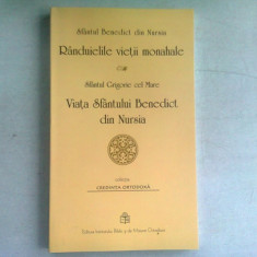 RANDUIELILE VIETII MONAHALE - SFANTUL BENEDICT DIN NURSIA SI VIATA SFANTULUI BENEDICT DIN NURSIA - SFANTUL GRIGORIE CEL MARE