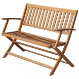 vidaXL Bancă de grădină, 120 cm, lemn masiv de acacia